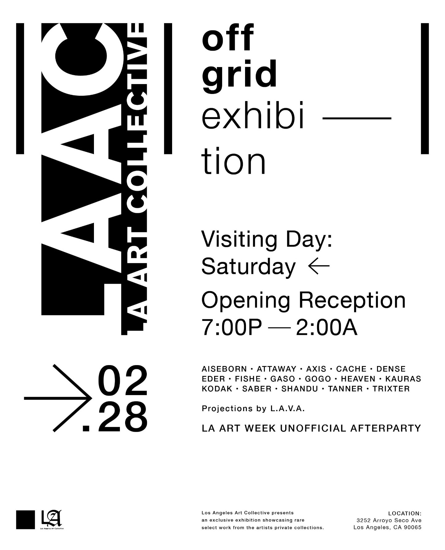 OFF GRID Exhibition — Los Angeles Art Collective — February 28, 2026